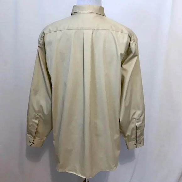 L.L. Bean Beige Button Down Shirt Men XL Reg - Picture 6 of 9